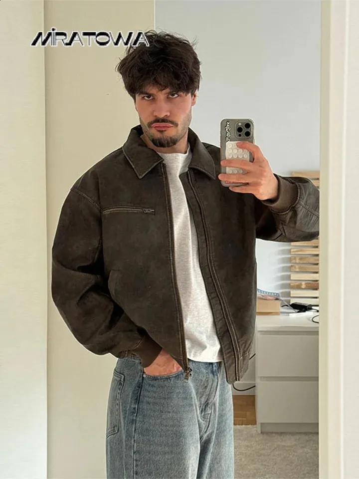 Trendy Pu Leather Jacket For Male Chic Outdoor Zipper Long Sleeve Trendy Pu Leather Jacket For Male Chic Outdoor Zipper Long Sleeve