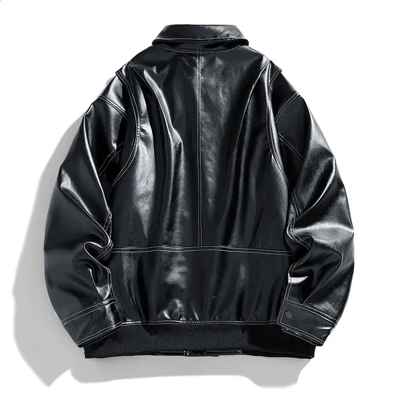 Stylish Leather leather jacket for Men and Women - Loose Fit