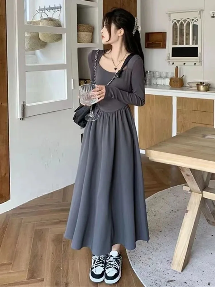 Korean Style Floor-Length Chiffon Dress for Women with Pullover Closure and  Short Sleeves Autumn from Dhgate Basic & Casual Dresses