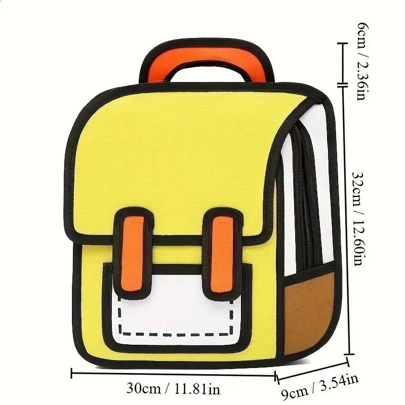 Save Big on Bulk Children Cartoon Character Backpack Animal Print Backpack  Cute Cartoon 2D Backpack, Lightweight Kindergarten Bag For Boys And Girls 