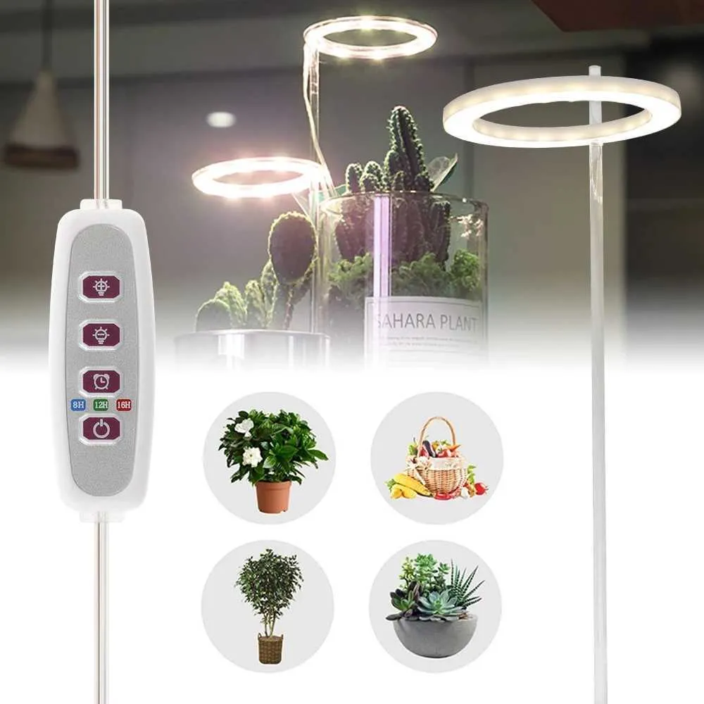 Y240816 20 LED Plant Grow Lights USB Powered Indoor Potted Plants Light ...