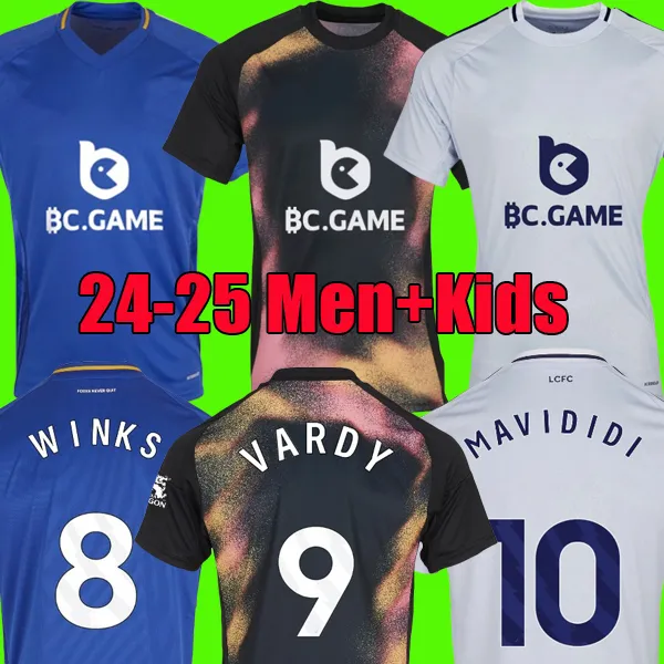 Vardy Leicester 24 25 Kit Di Maglia Da Calcio Mavididi 2023 2024 Shirt Da Calcio Daka Winks Set Di Uniforme Da Casa Da Uomo Bambini Da 13 78 DHgate