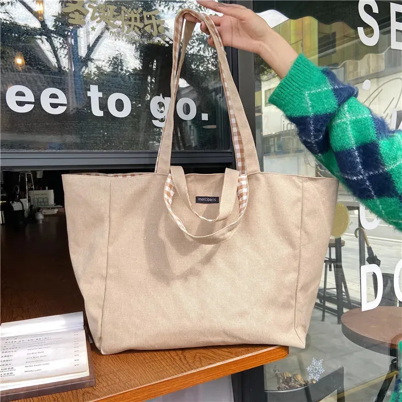 Canvas boodschappentas leren handvaten - Tassen kopen? | Korting tot 53