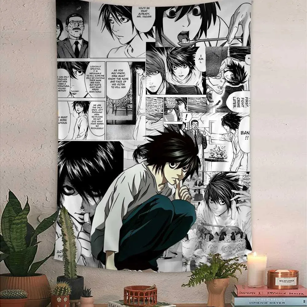 Anime Death Note Colorful Tapestry Wall Hanging  From