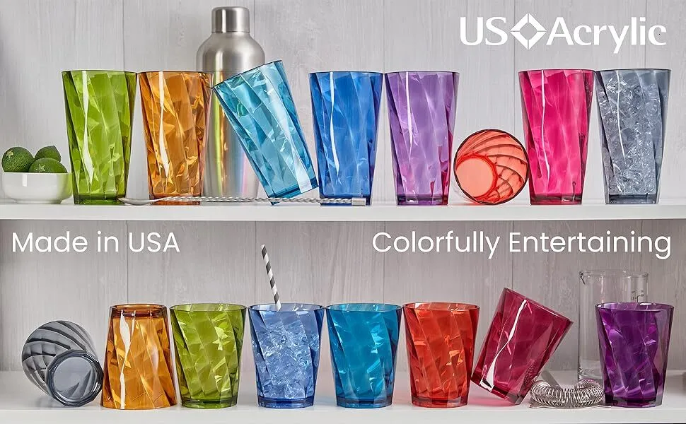 Reusable drinking cup set of 8, 20 oz 591 ml acrylic Optix plastic cups  with lids and tray, BPA free, FDA certified, animal print design from  Dhgate Mugs - price 17.08