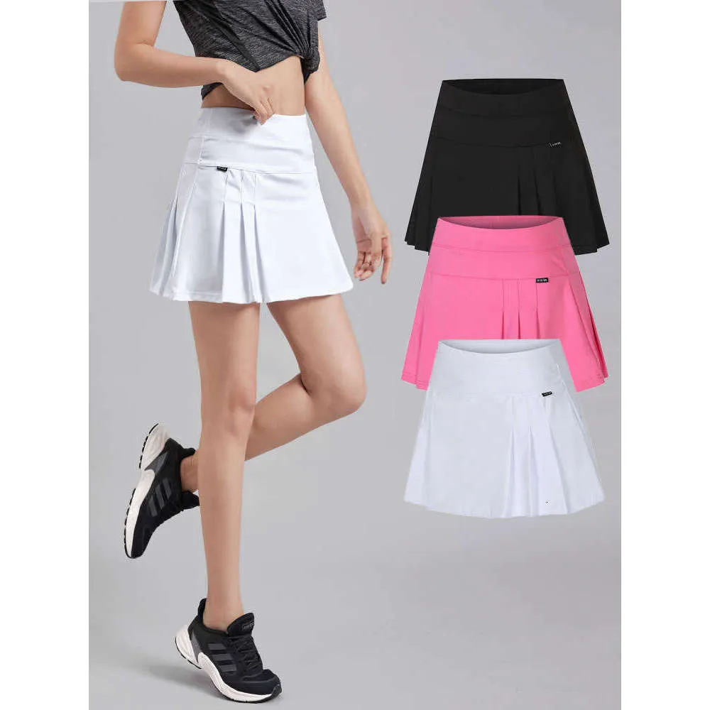 Women's High Waisted Tennis Skirt With Built-in Shorts - Stretchy Yoga Athletic Skort For Golf & Workouts
