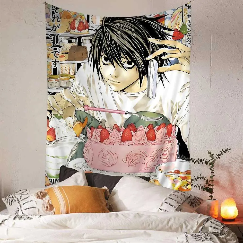 Anime Death Note Colorful Tapestry Wall Hanging  From