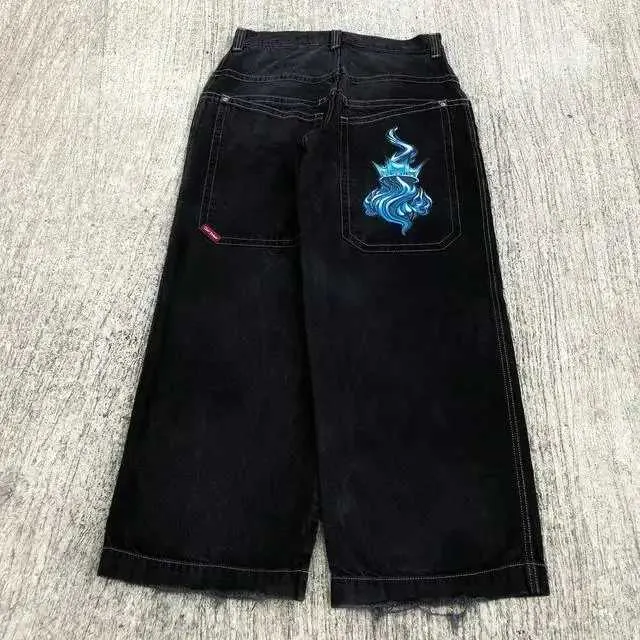 JNCO Style Baggy Jeans: Retro High Waisted Wide Leg Denim