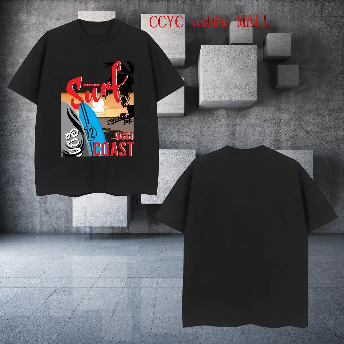 Photographic Print Tee Shirt Charo Niska Premium 230g Cotton Crew