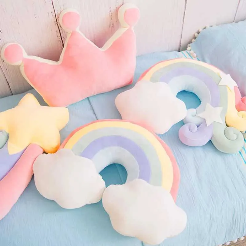 Oreiller Peluche étoile Doux Et Moelleux, Décoration Chambre Enfant, Pour Garçons Et Filles, Lavable Machine - 12