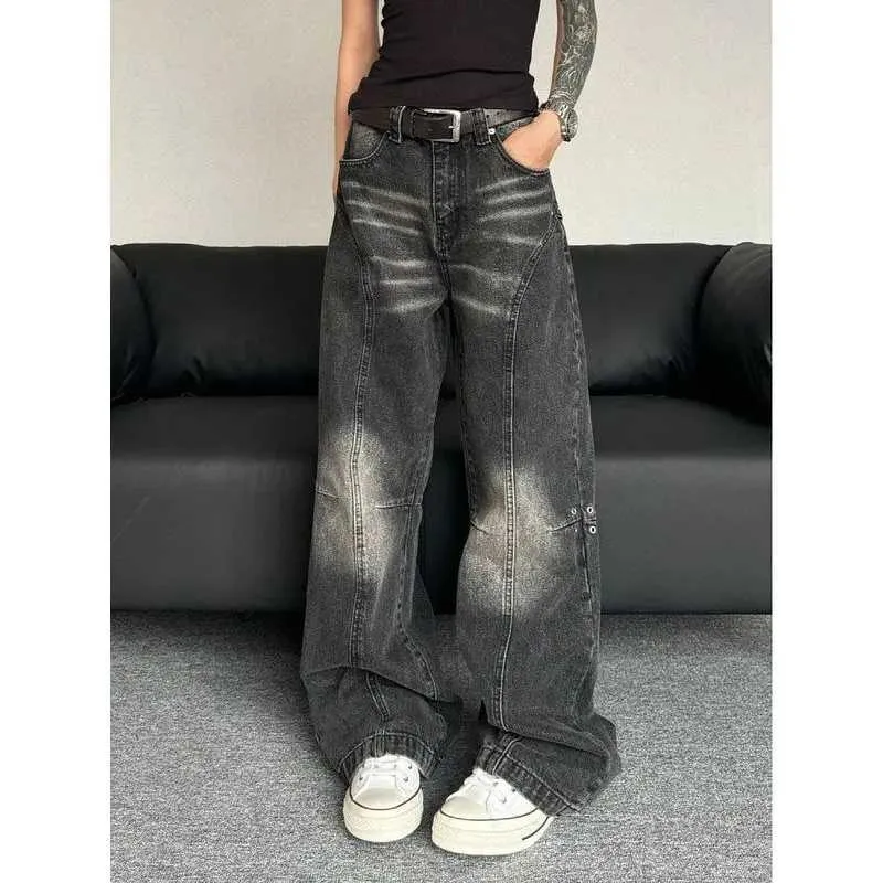 パンツ 90s vintage black baggy wide denim Y2K DHgate.com:Y2K Baggy Black Jeans - Retro American Oversized