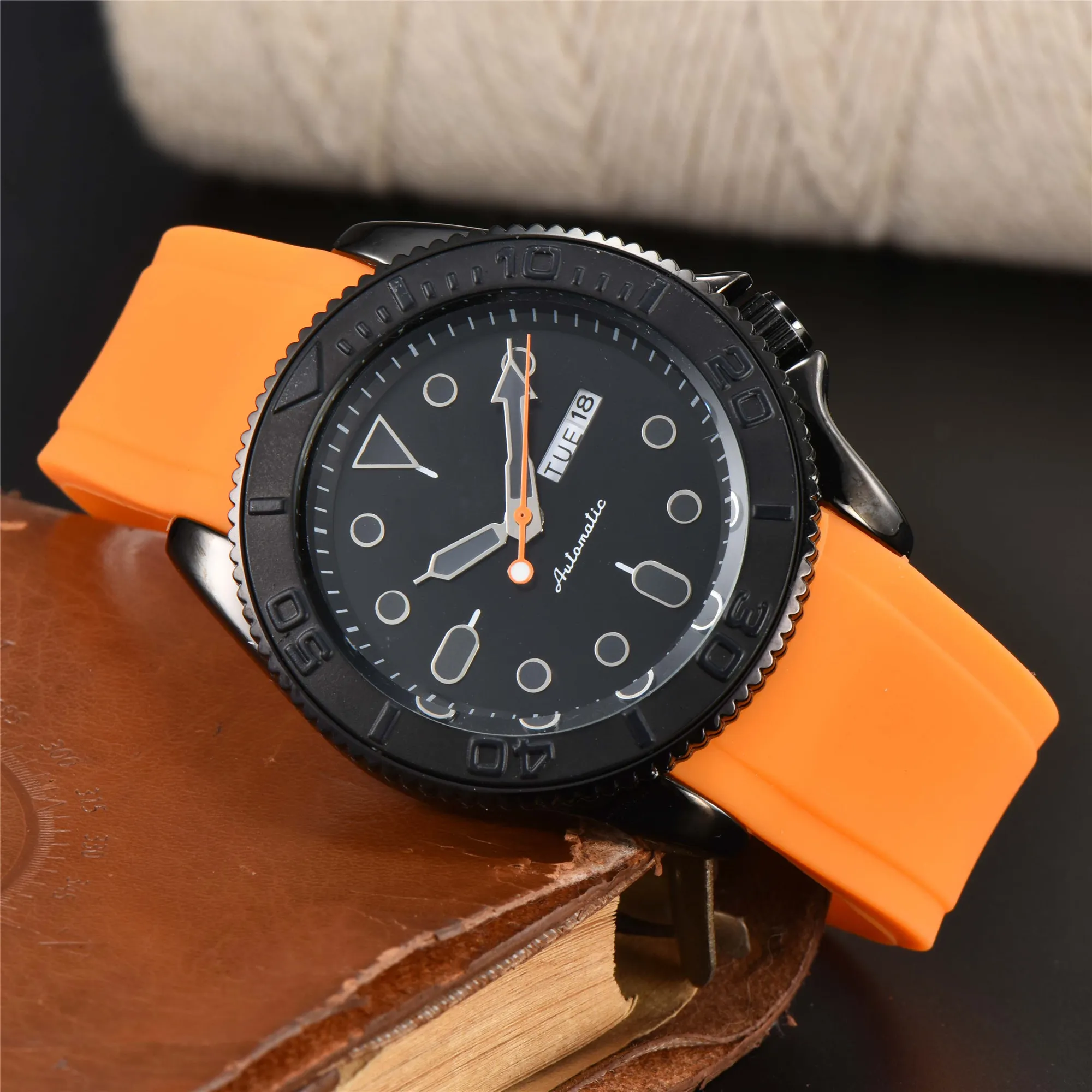 Storm Orange Trend Watch Glow in the Dark Waterproof Sports Watch for Men