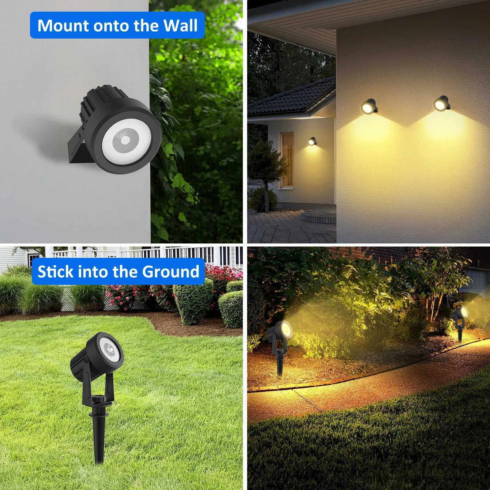 Lampade Solari Da Giardino 8 Pezzi | LED Caldo Con Motivi | IP65 Impermeabili | Batteria 600mAh | Per Prato, Vialetto E Cortile