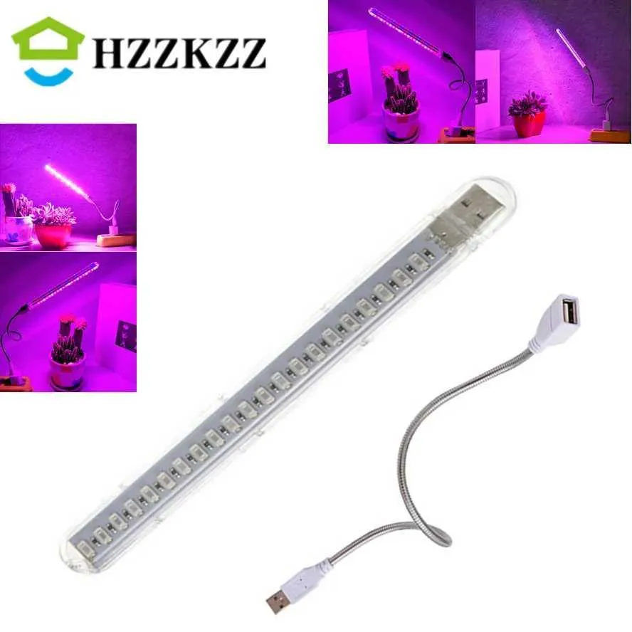 USB LED Full Spectrum Plant Grow Light - Flexible Indoor Growing ...