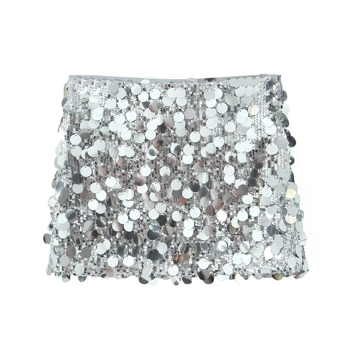 XIHIRCD Jupe à Paillettes Noire Femme Mini Jupe Scintillante Moulante Taille Haute - Idéale Disco Rave Soirée