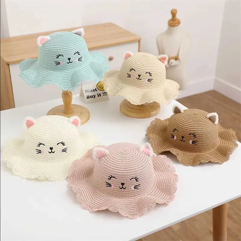 Cartoon Cat Ears Sun Hat: Cute Summer Sunscreen for Girls Shop