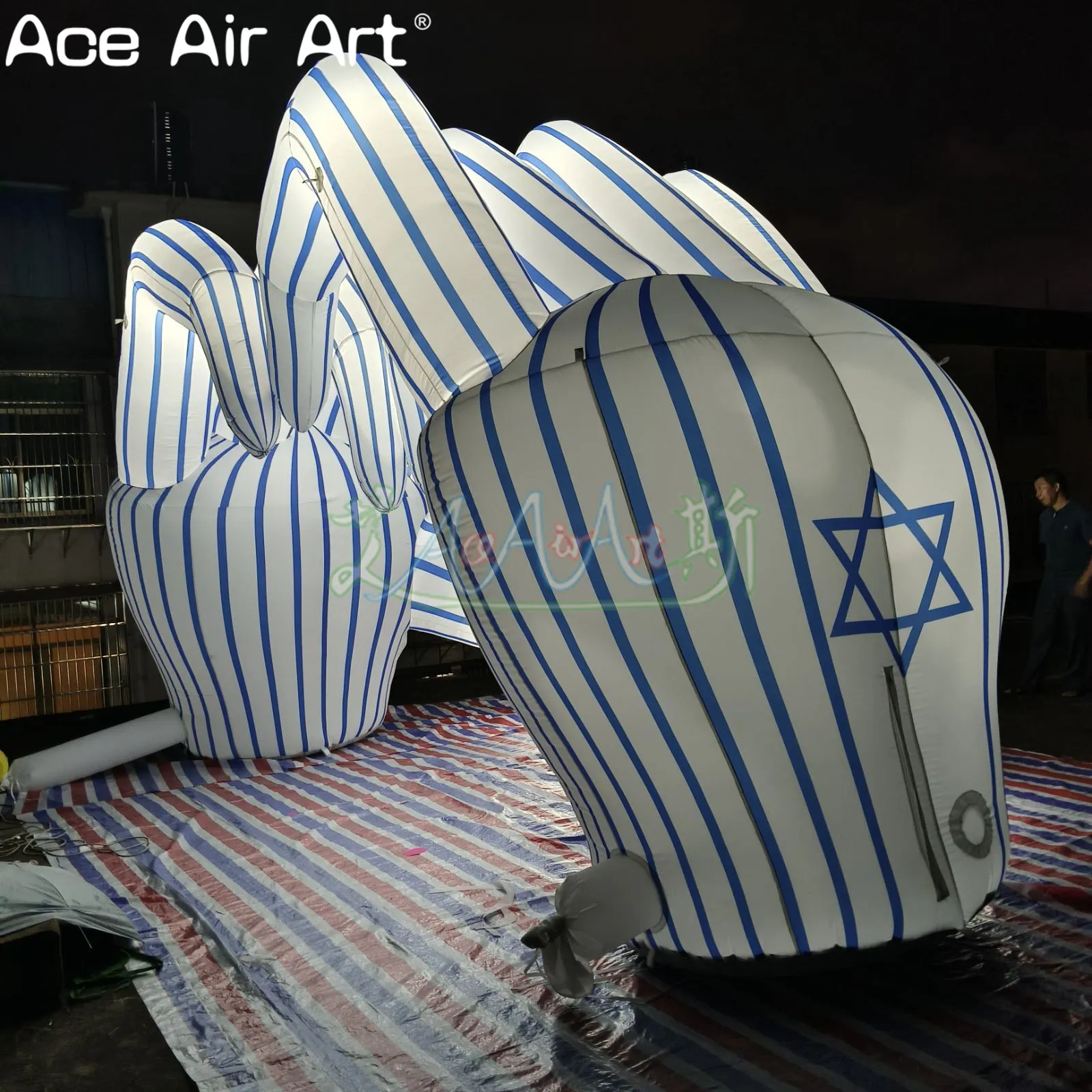 Inflatable Eh Finger 8ft Custom Inflatable Tent Finger Model Portable Oxford Fabric ...