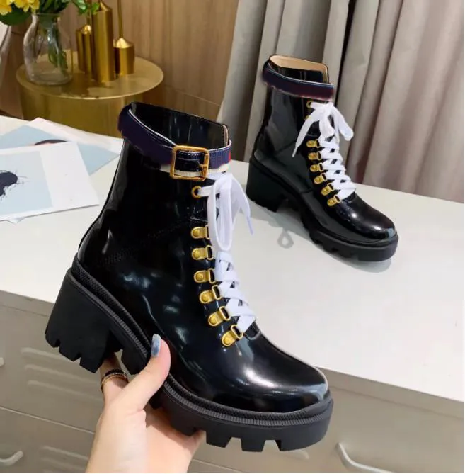 Leather ankle boot with sylvie web replica online