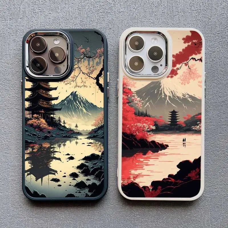 Japanese Aesthetic Mount Fuji iPhone Case Premium Silicone Protection,  Shop Now!