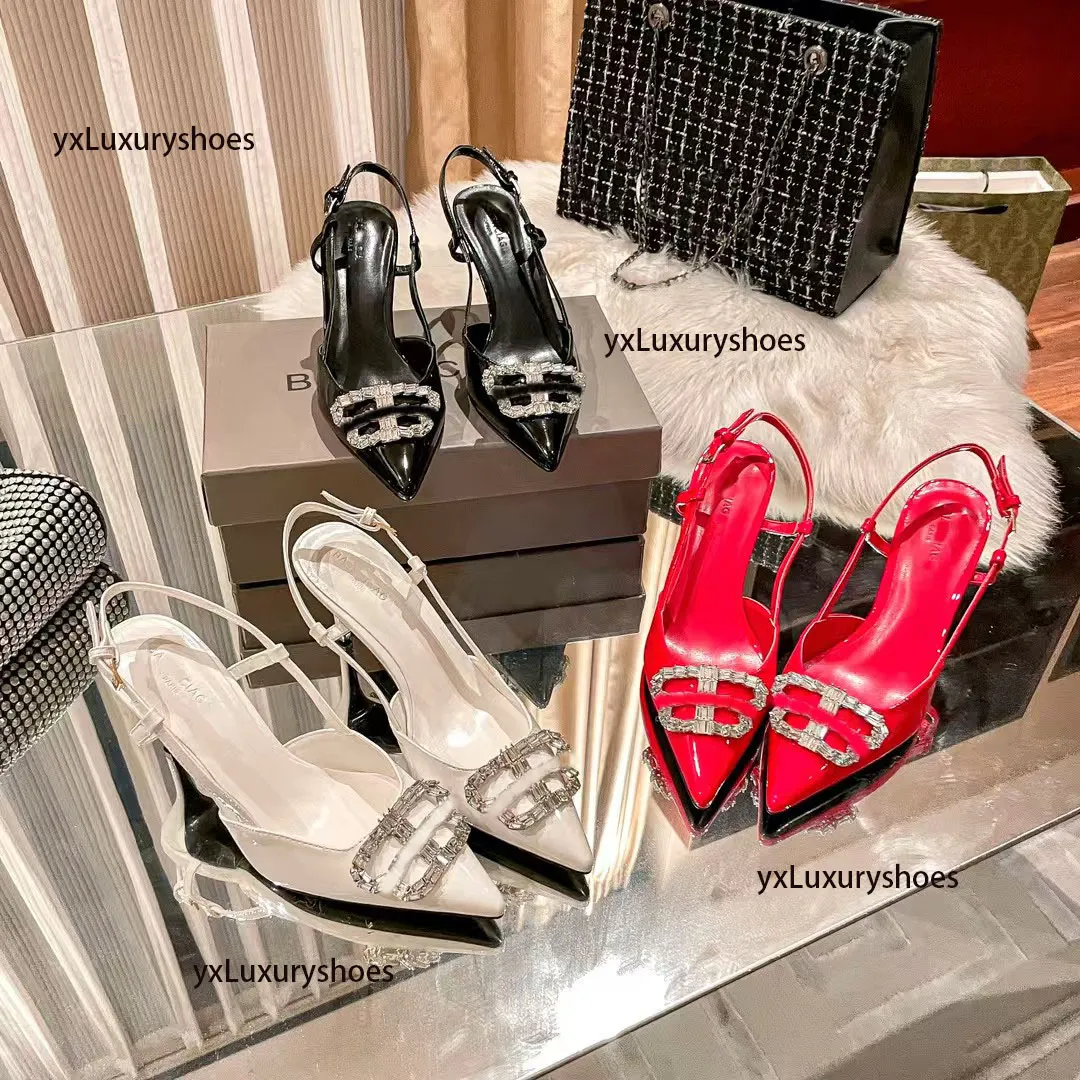 Elegante High Heel Sandalen Für Frauen, Kristall Verzierte Party