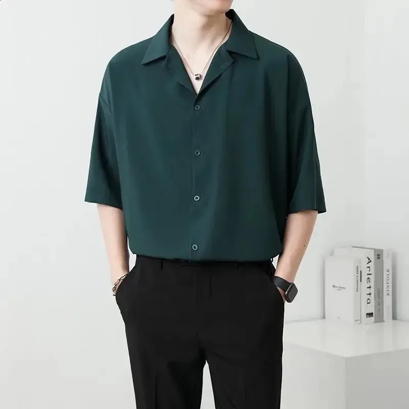 baggy button down shirt