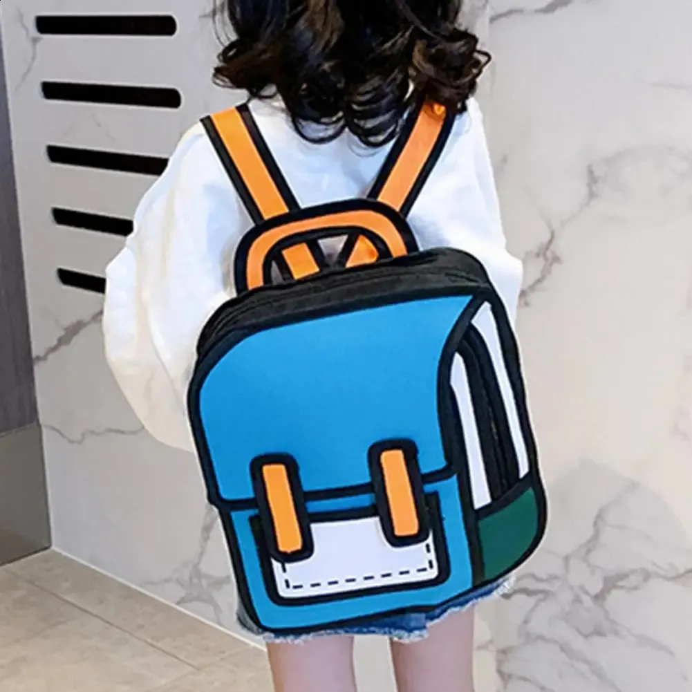 Mini 2D Animation Drawing Student Backpack with Waterproof Polyester and  Adjustable Shoulder Strap for Boys and Girls from Dhgate Shoulder Bags -  price 51.56