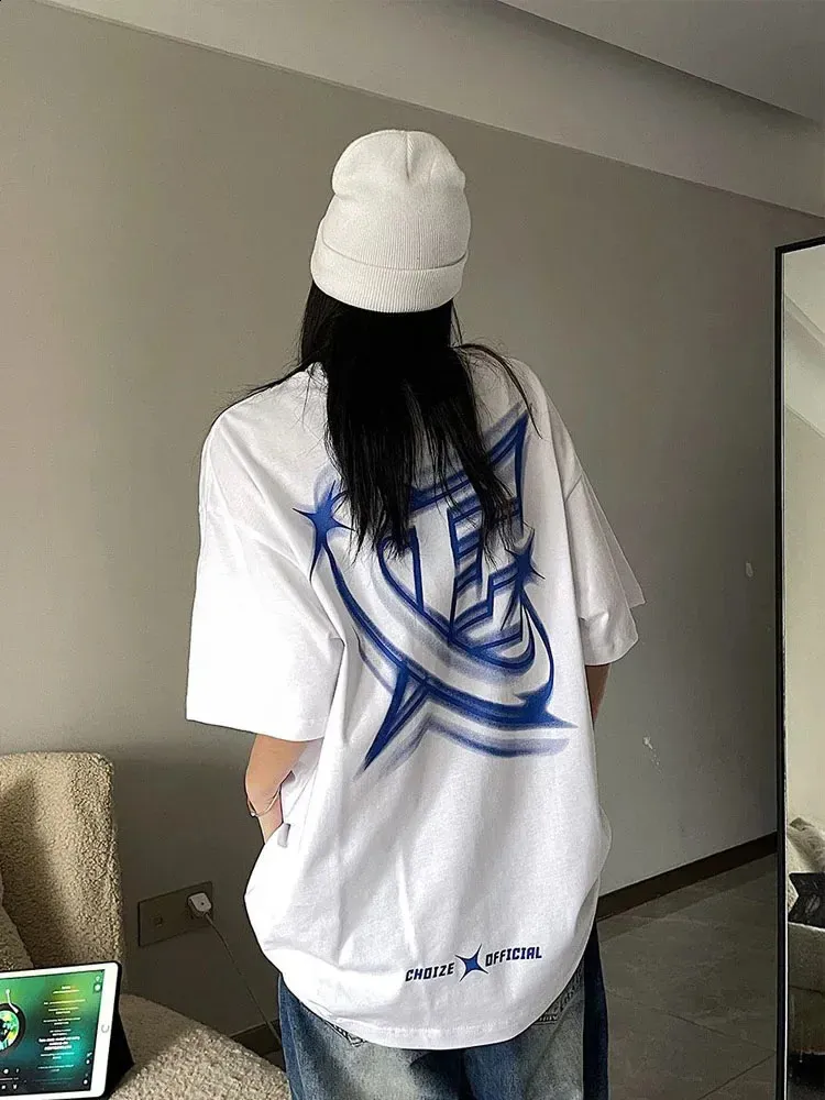 Ultra Fine Graphic Cotton T-shirt for Women Loose Fit Sport Style