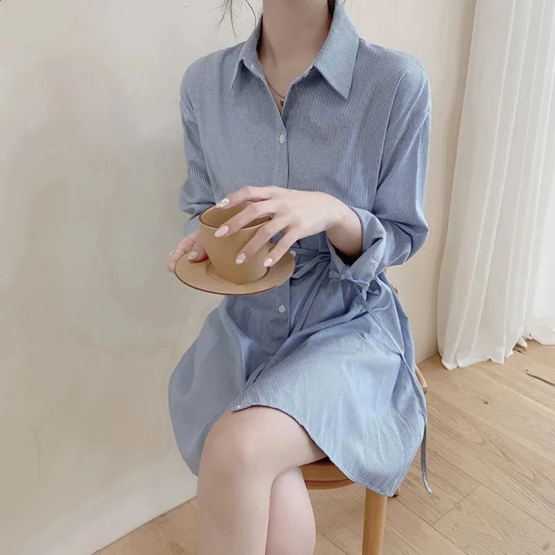 knee length dresses for ladies Korean Dress Long Shirt main image 1