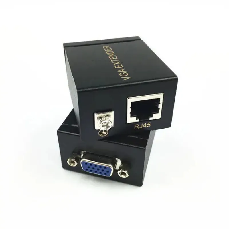 VGA To RJ45 Extender Repeater With Cat5e/6 For PC, Laptop, And ...