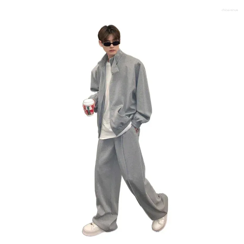 Mens Designer Tracksuit Set: Spring/Autumn Cardigan Jacket - Main Image