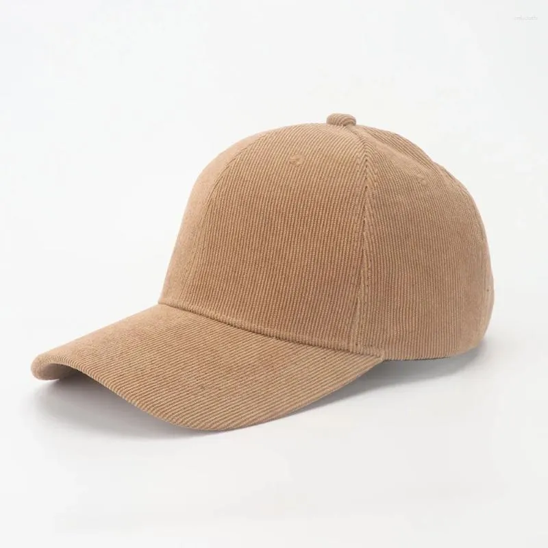 Corduroy Baseball Cap with Adjustable Strap for Men Spring  display picture 2