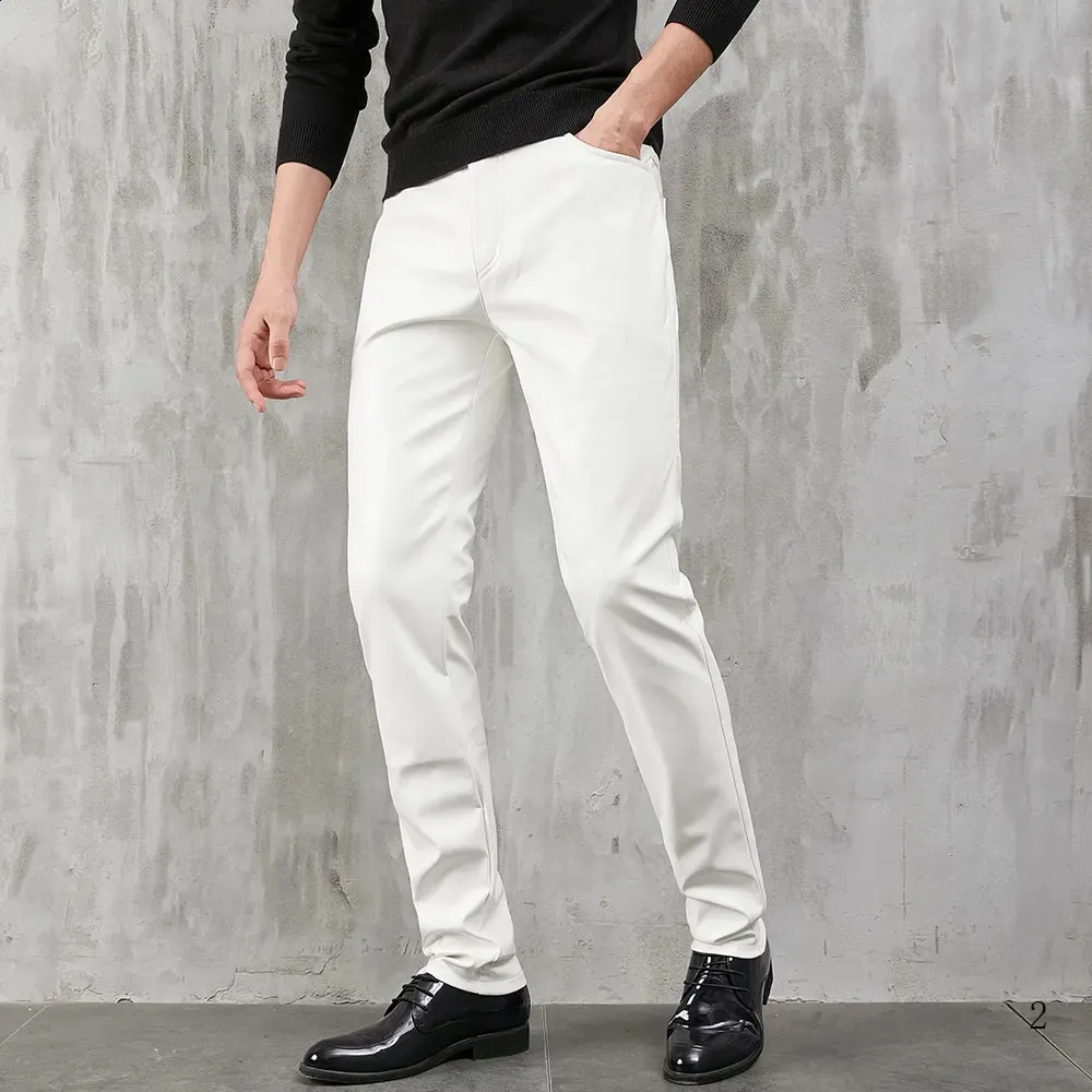 Stretch pu trousers clearance