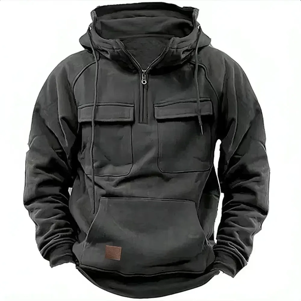AGPXRWPX Men's Spring and Autumn Hoodie Casual Sports 1/4