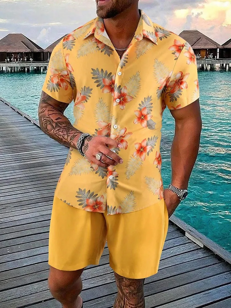 Amazon.com: Men' Tracksuit Casual Summer Short Shirt and