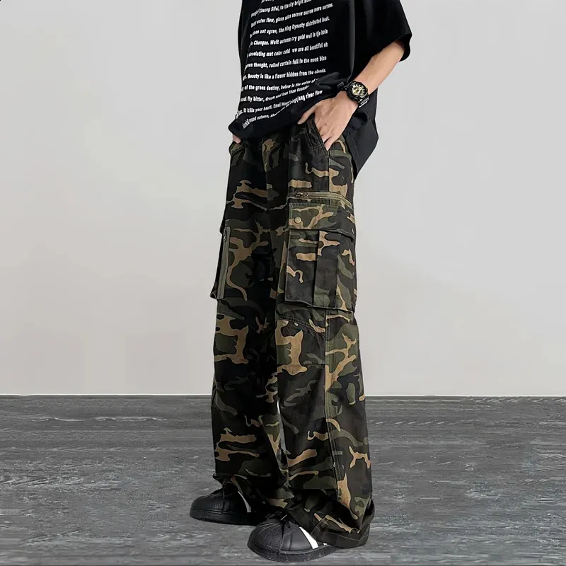 パンツ BU camouflage pattern baggy cargo pants BU camouflage pattern baggy cargo pants – YZ