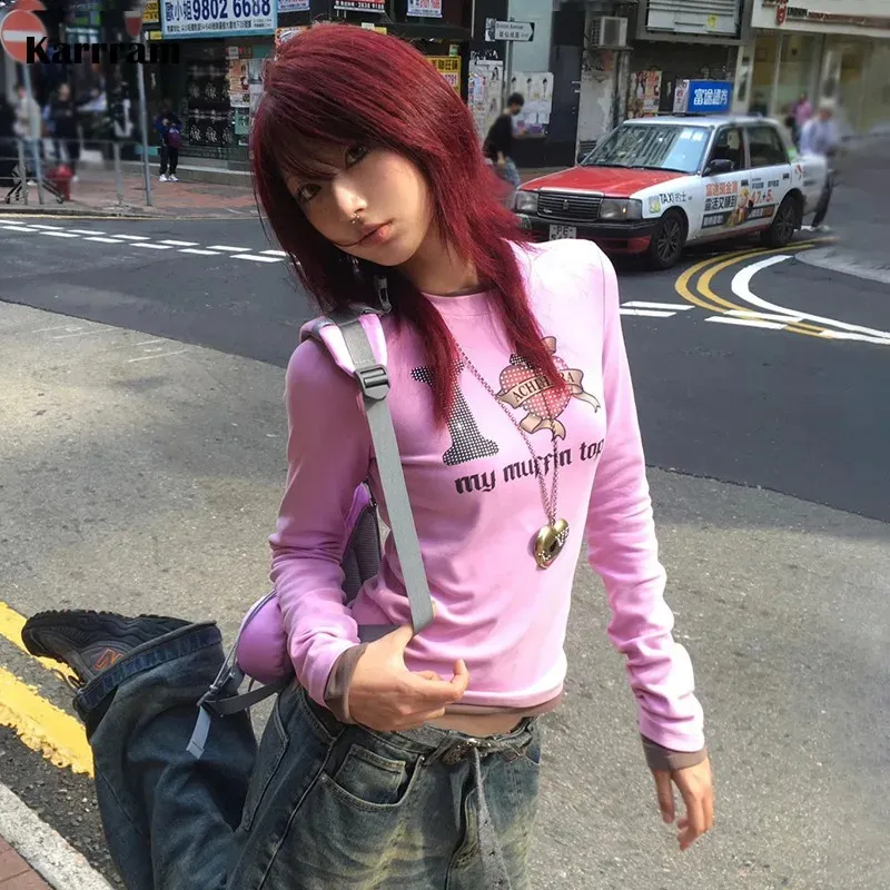 Y2K Pink Shirt, Japanese Style, Cutecore Top | DHgate