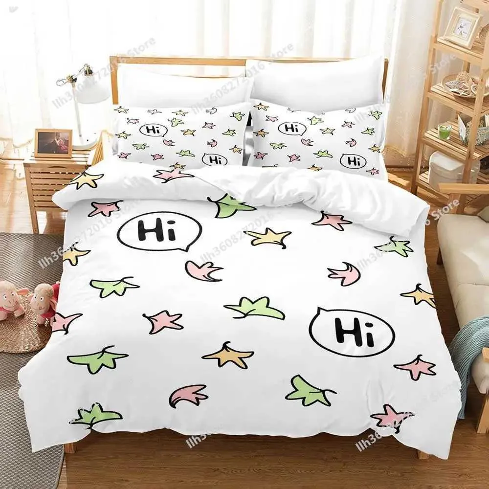 Heartstopper Christmas Double Duvet Set Single Twin Full Queen King Size Bed For Adults And Kids 3D Print Anime Maple Leaves Duvetcover Set Y240817 From Yushun north1 15.69 DHgate.Com