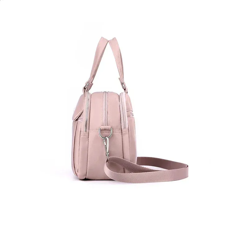DHgate.com:Zippered Nylon Top Handle Shoulder Bag | Multi