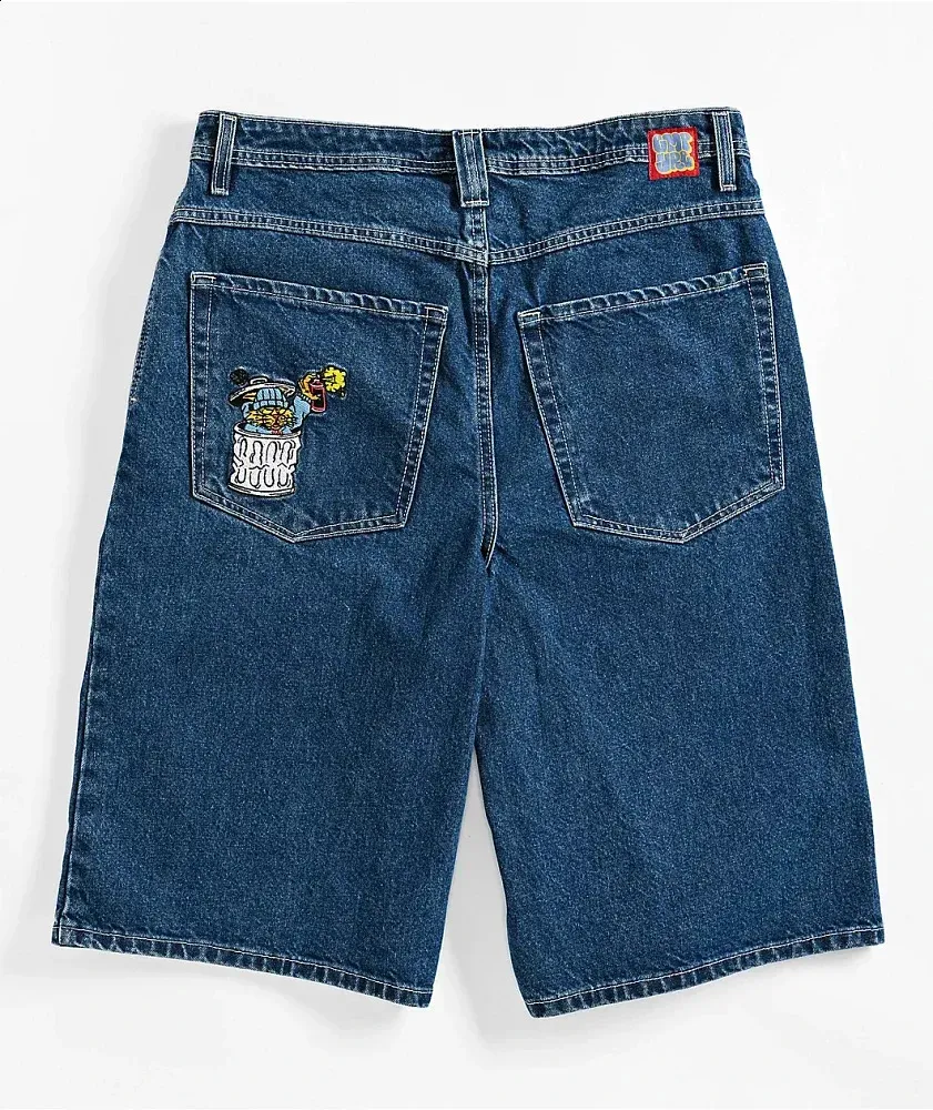 Loose blue jean shorts sale