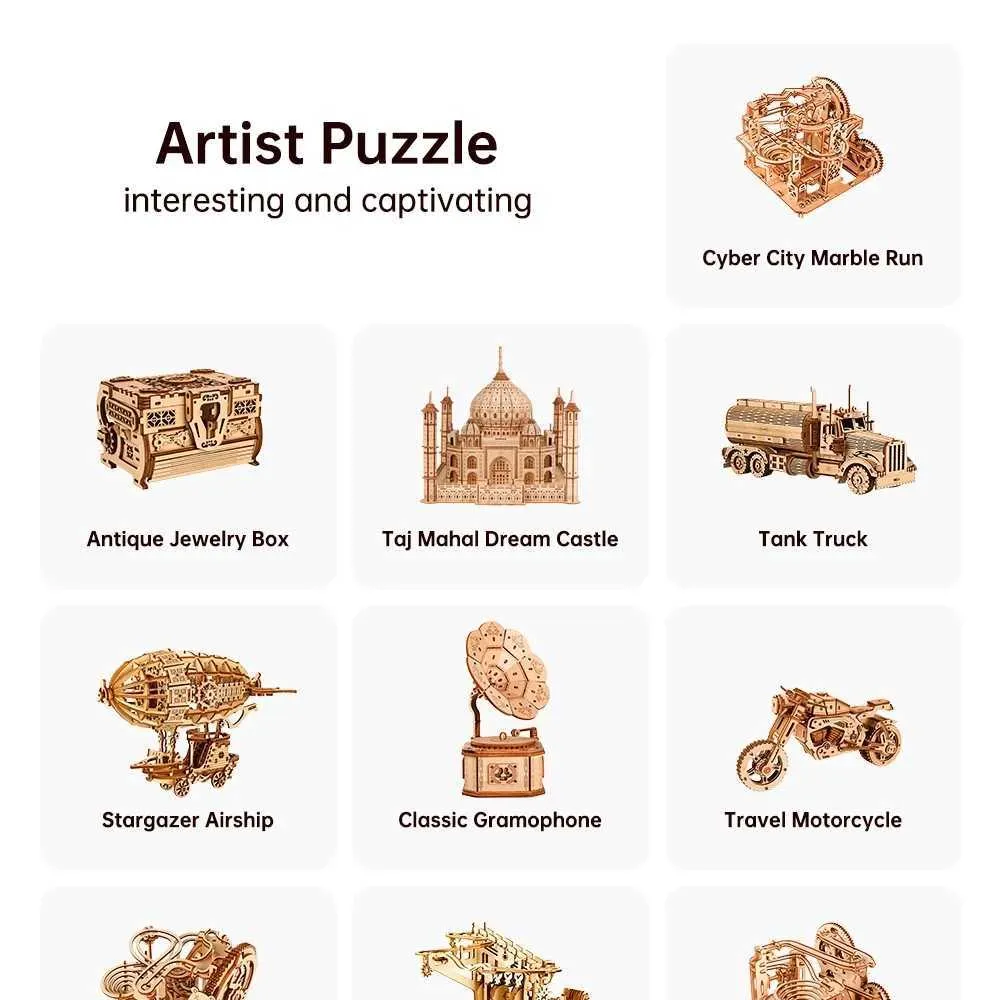 3D Wooden Puzzle For Kids Diy Wooden Model Kits Teens... From ...