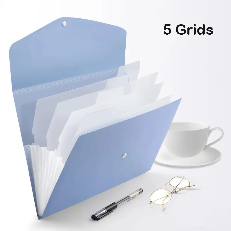 Document Organizer Box: 13 Grid A4 Paper Folder Handheld File Organizer For Office Supplies From Tsukistore, $19.45