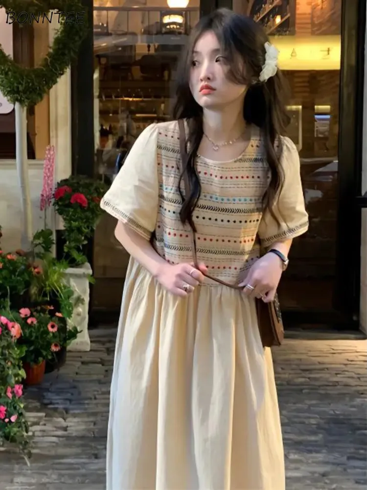 women's white dress for church Catherine Temple Dress – JanieLanie main image 1
