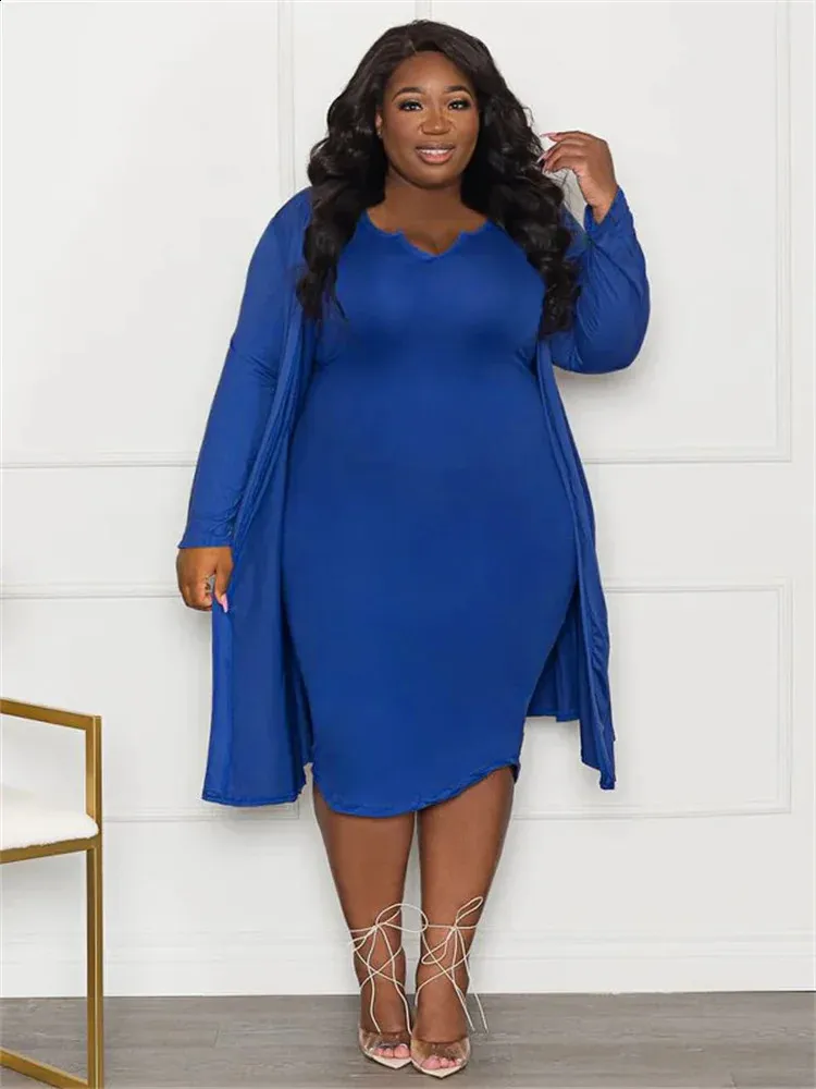 blue dress set for women 3 Piece Dress/ Set (Blue) – Steam Fashions