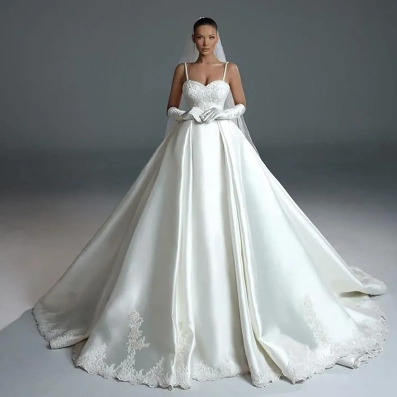 Sparkly Sequins Ball Gown: Premium Quality Wedding Dress, Shop - Main Image