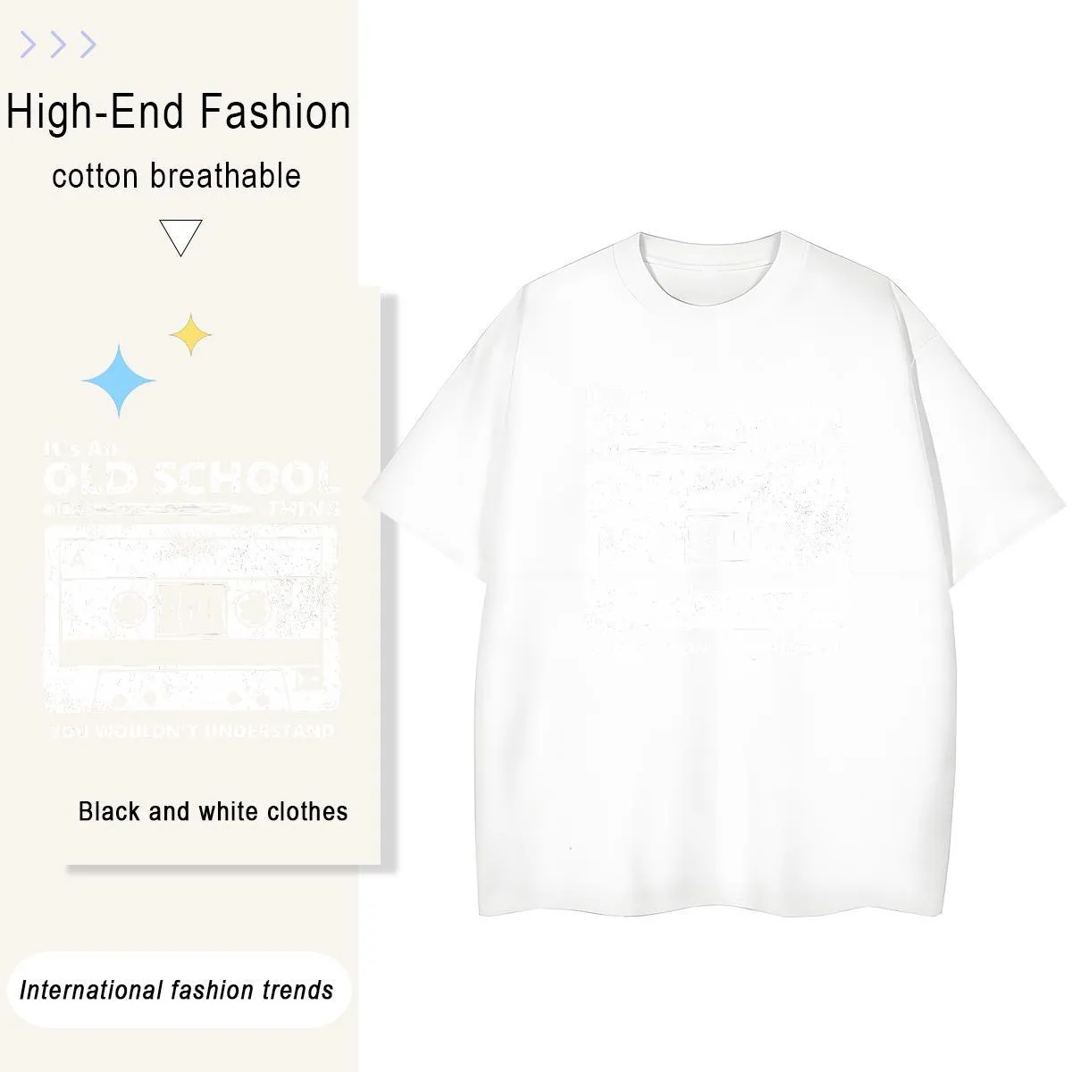 Premium Cotton Tee: Soft 230g White T-Shirt for All. Shop Now