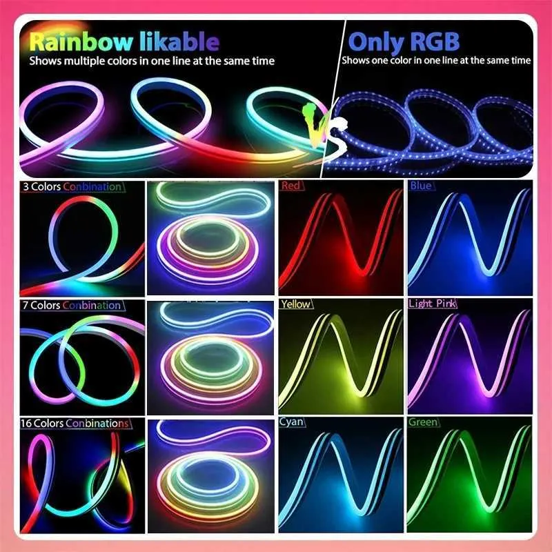 Tuya Rope Led CL240815 Tuya RGBIC Neon LED Strip Lights ... From Casual_love_l_send1 ...