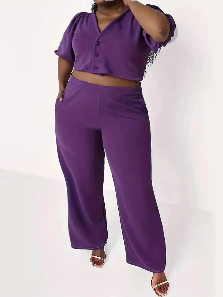 purple dress pants plus size Amazon.com: ThusFar Plus Size 2 Piece Sets for Curvy Women Long Sleeve  Ruffle Hem Tops Wide Leg Pants Sets Wedding Guest Outfit : Clothing, Shoes  & Jewelry