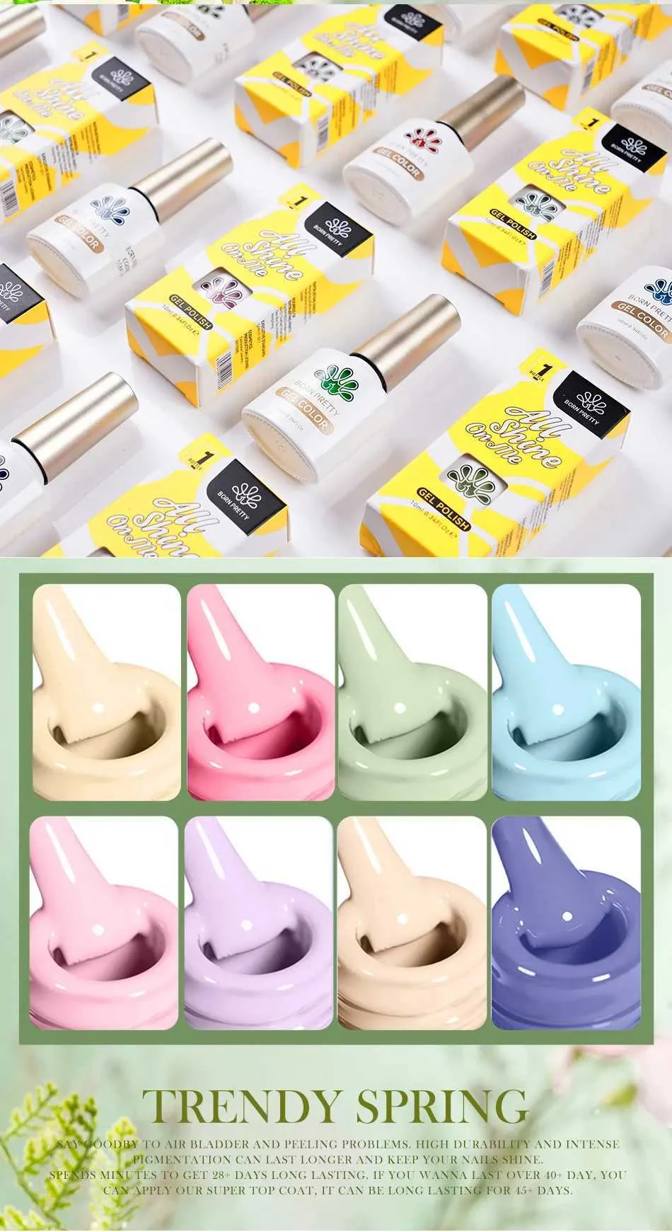 Shiny Silver UV LED Gel gel fingernail polish - 10ml Semi