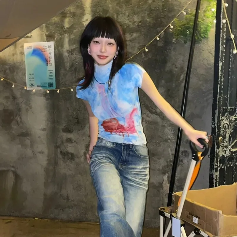 Karrram Japanese Y2K Crop Tops Vintage 2000s From Mysticastore