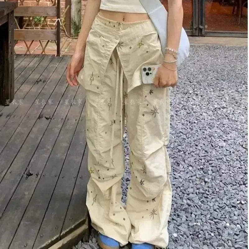 Save Big on Bulk Harajuku Style Pants Cargo Pants Streetwear: Women's Baggy  Trousers With High Waist Wide Leg, Lightweight Daily Wear Best Deals on 